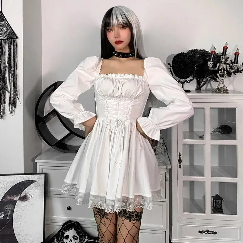 Nora Puff Sleeve Lace Dress
