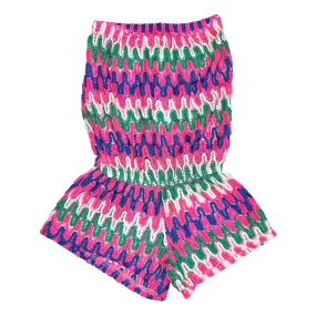 NOUR ZIGZAG CROCHET ROMPER