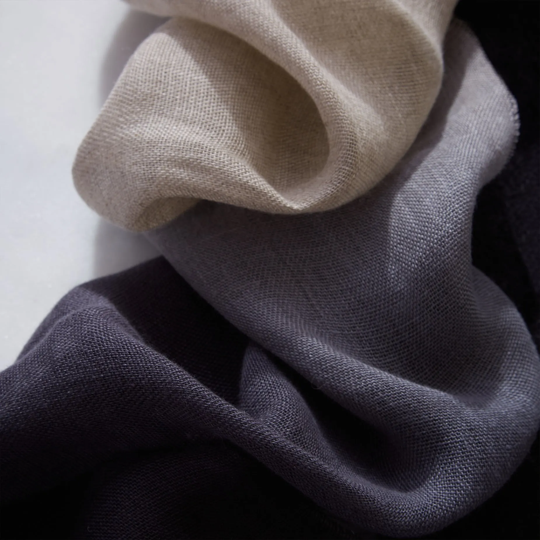 Ombre Linen Sheer Fabric