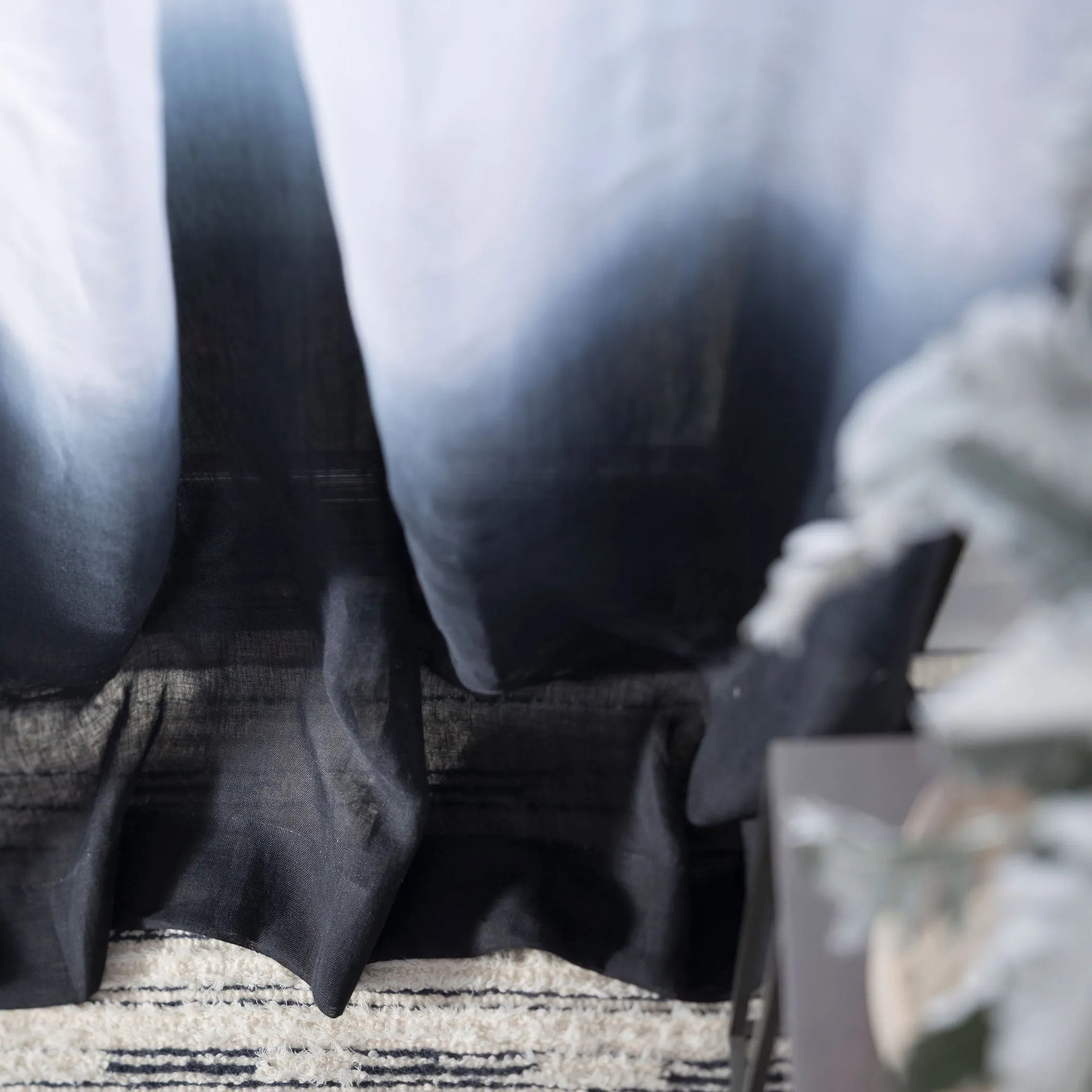 Ombre Linen Sheer Fabric