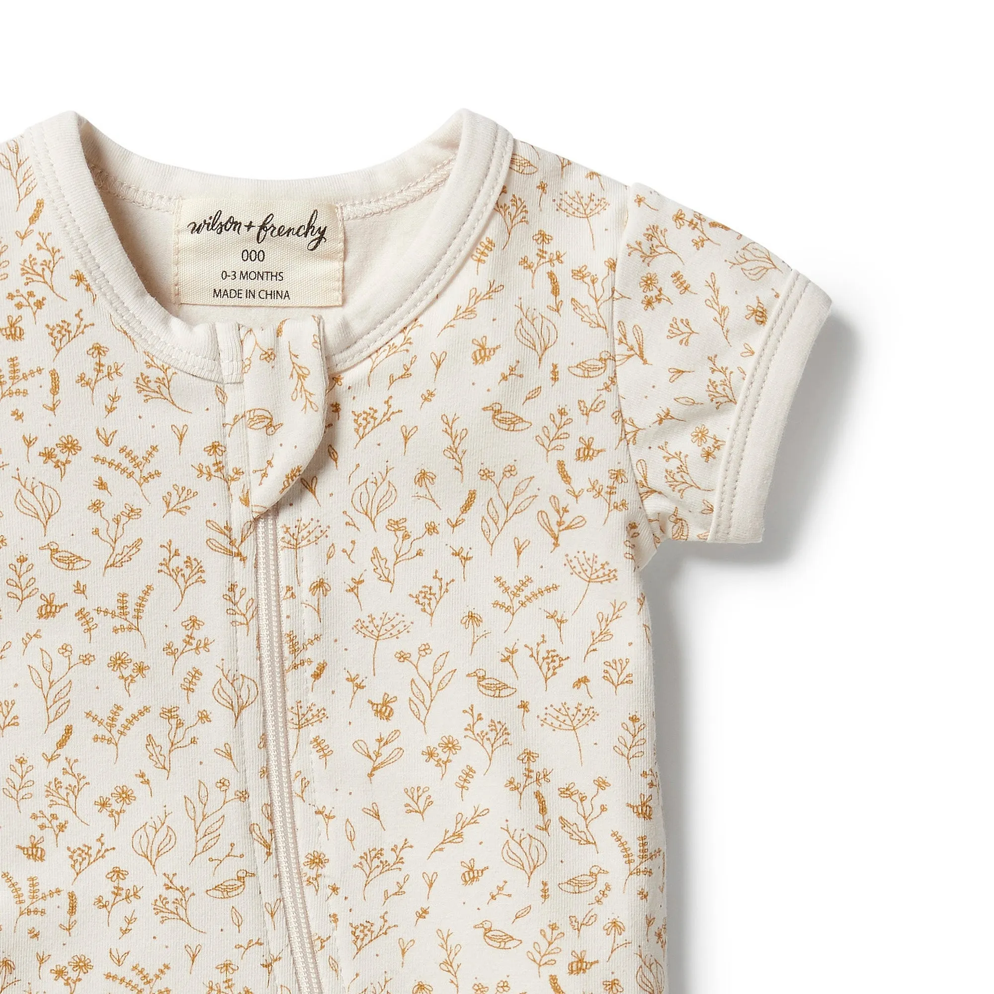 Organic Zipsuit | Little Garden