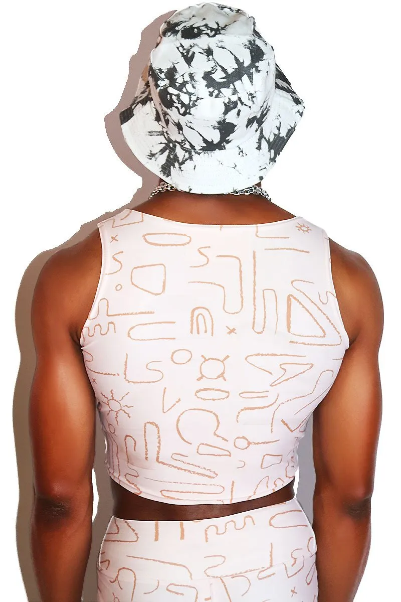 Paleo Fitted Crop Tank- Pink
