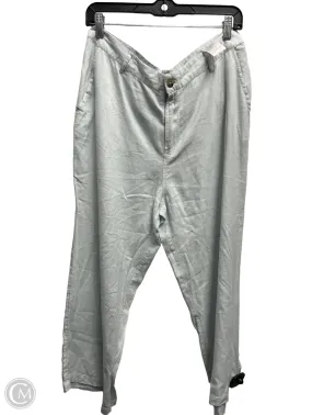 Pants Linen By studio park In Green, Size: 10