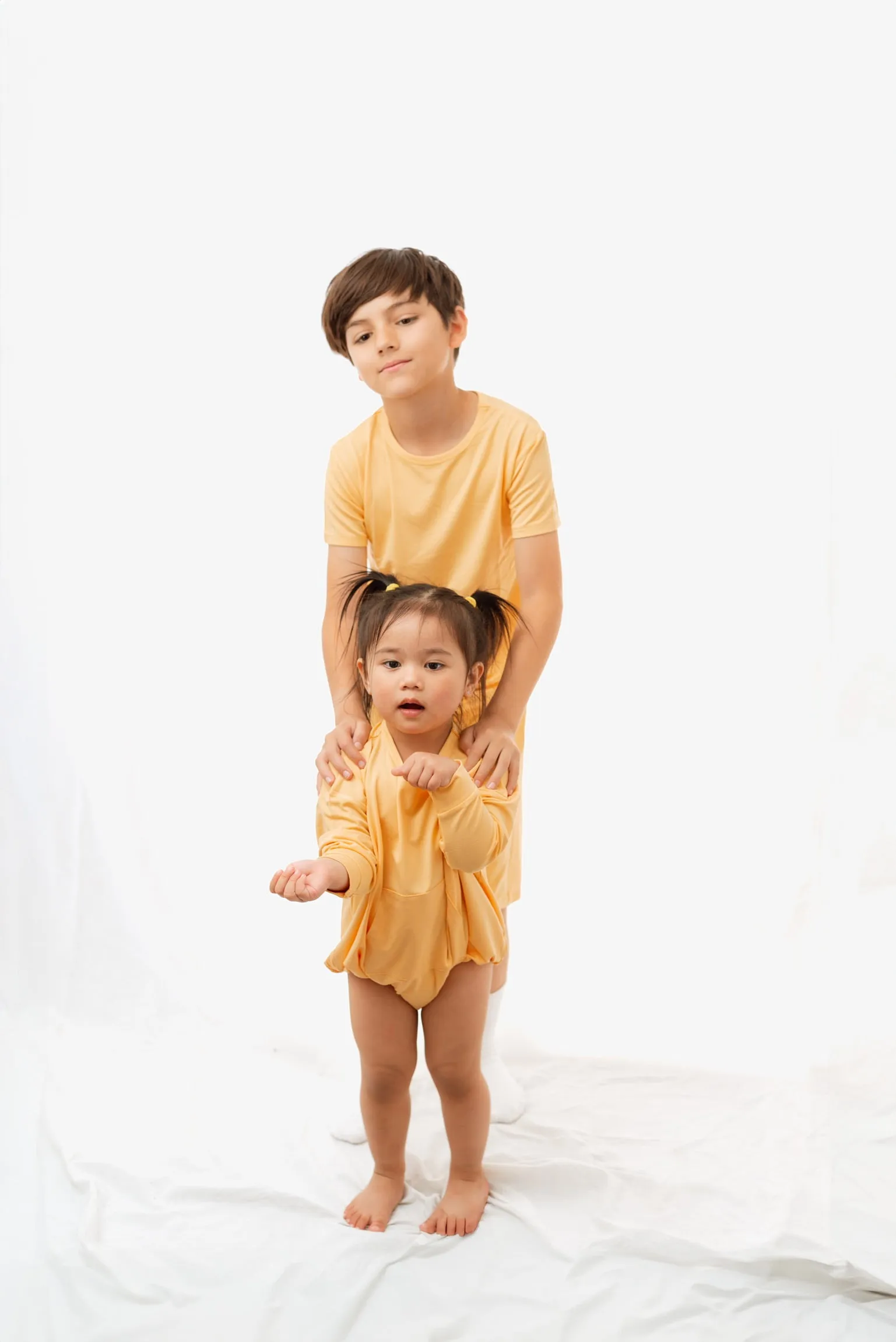 Papaya | Long Sleeve Bubble Romper