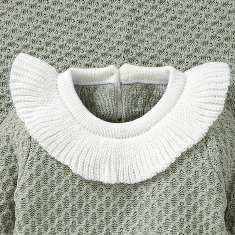 Petite Knit® Waffle Weave Romper & Blanket Set