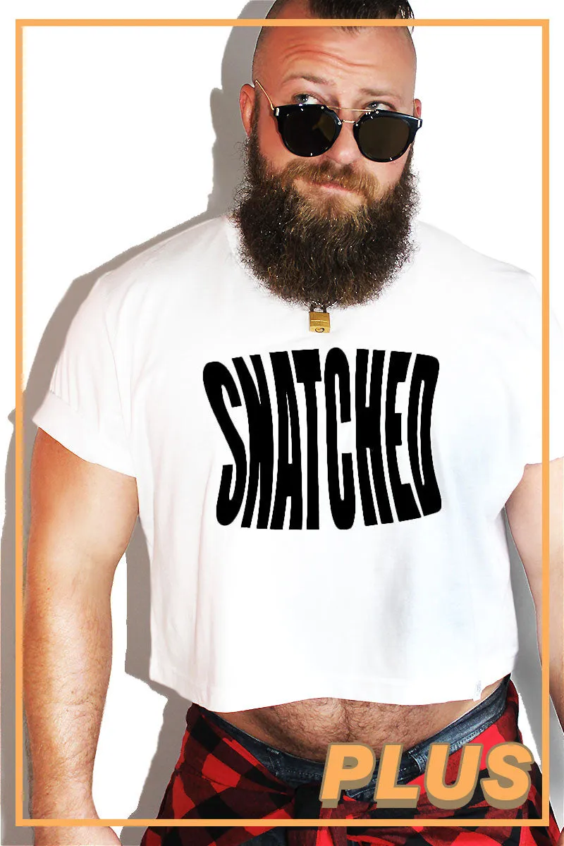 PLUS: Snatched Crop Tee- White