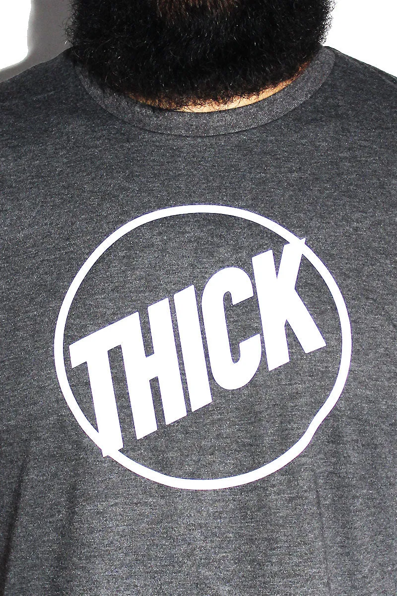 PLUS: Thick Crop Tee-Dark Charcoal