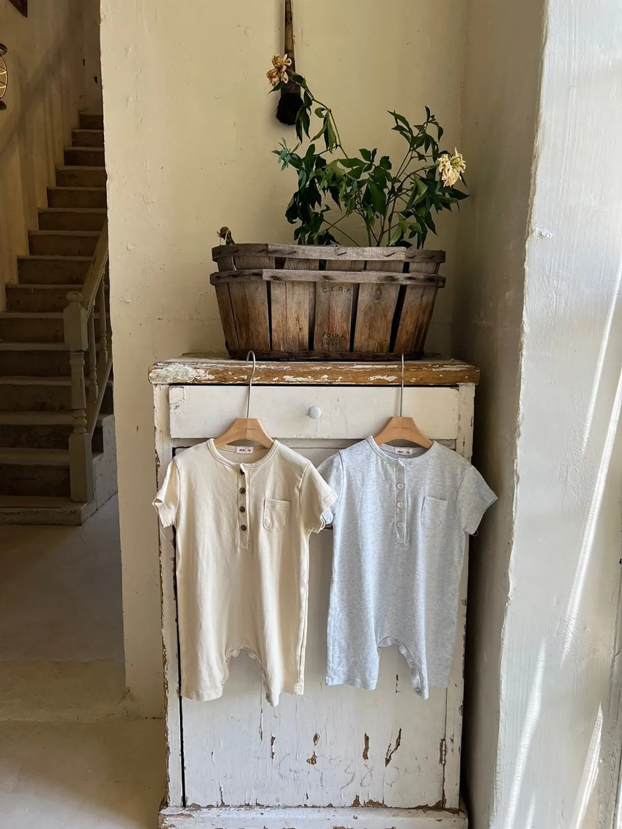 Pocket Cotton Romper_ 2 Colours