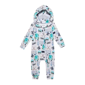 Posh Peanut Terry Hooded Romper | Mayford