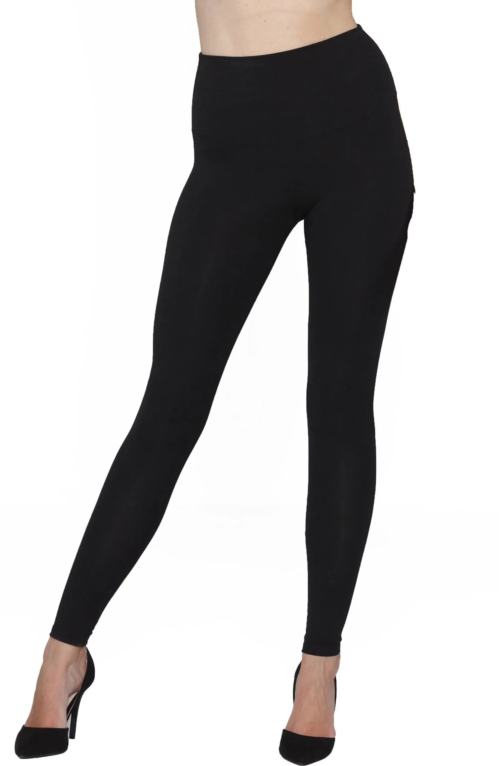 Postpartum Tummy Tight Control Capri Built-In Shaping Full Legging