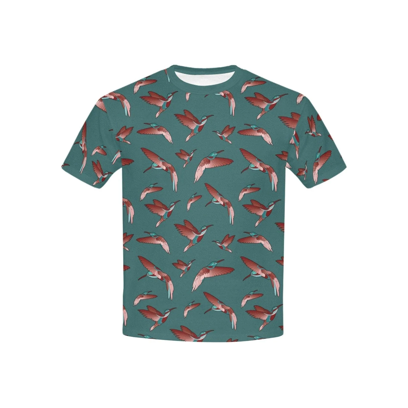 Red Swift Turquoise Kids' T-shirt (USA Size)
