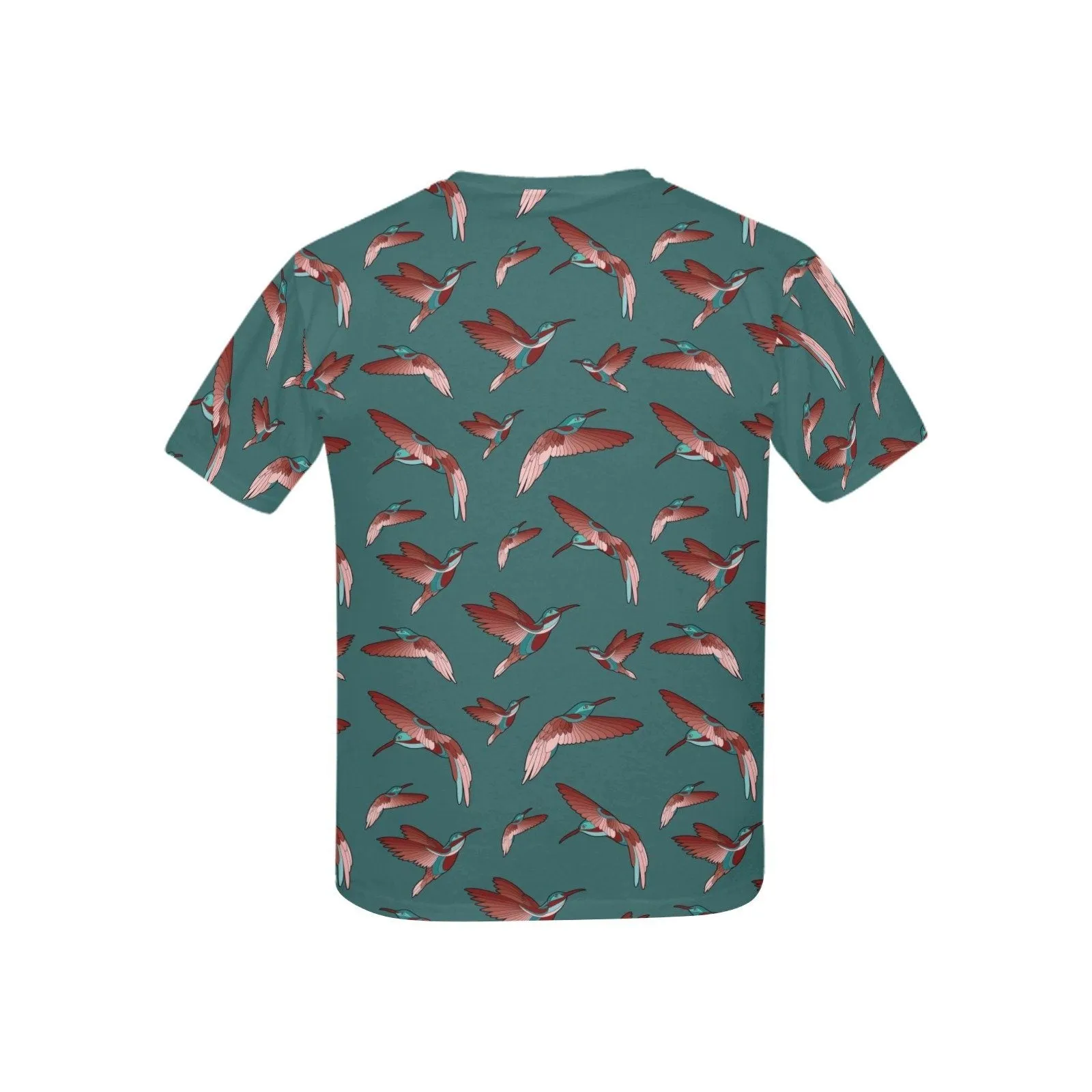Red Swift Turquoise Kids' T-shirt (USA Size)