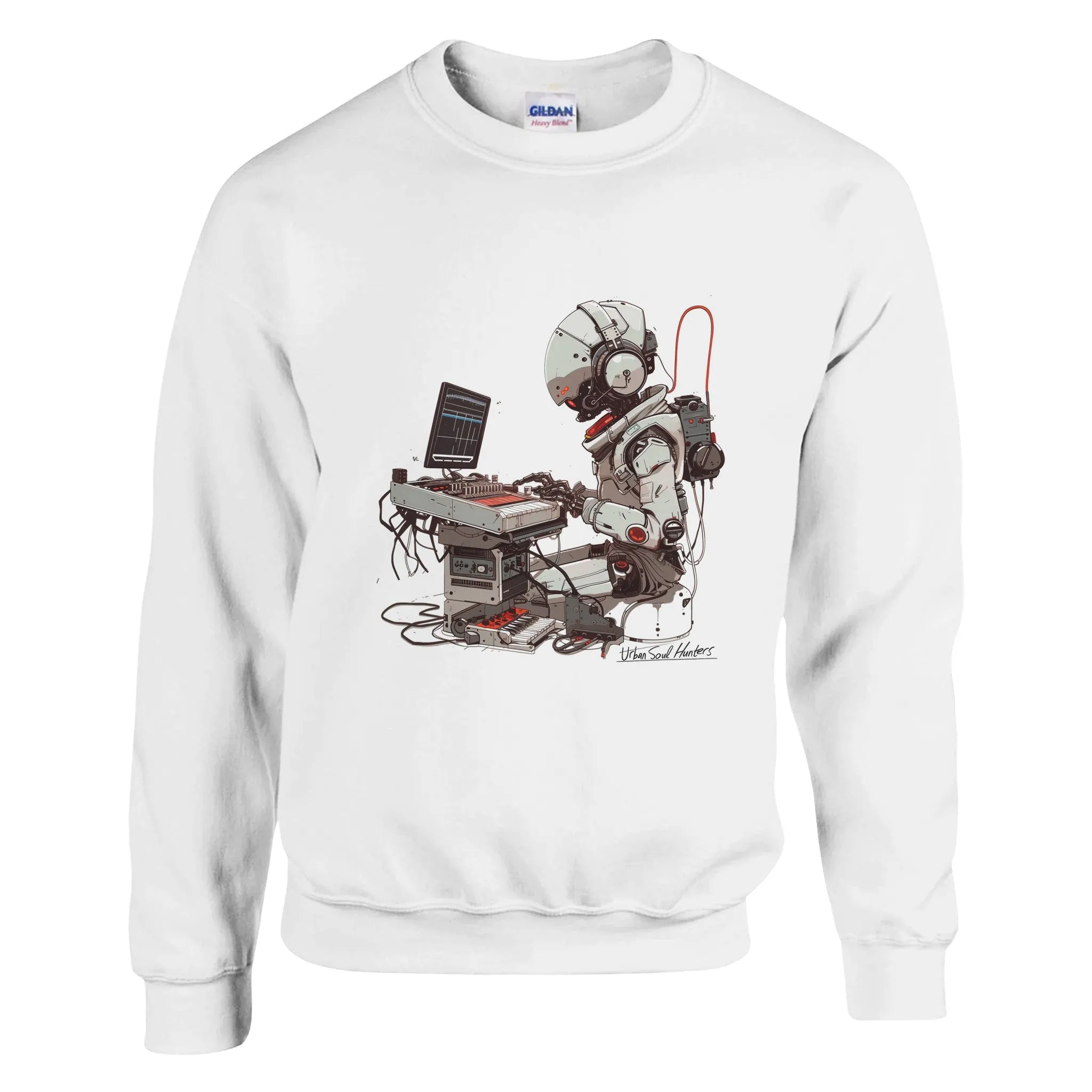 Robotic Synth Player Graphic Sweatshirt