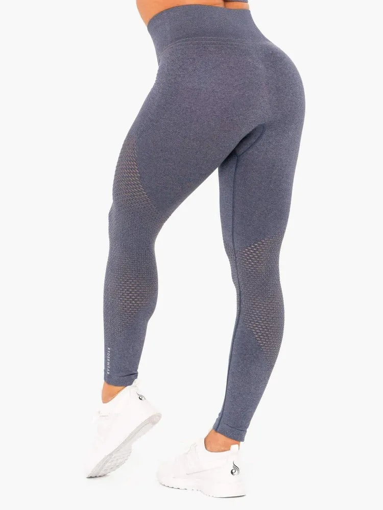 Ryderwear Geo Seamless High Waisted Leggings - Navy