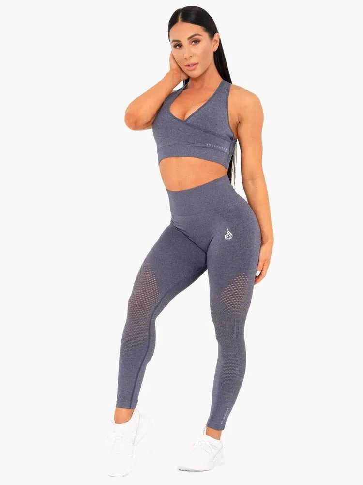 Ryderwear Geo Seamless High Waisted Leggings - Navy