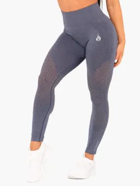 Ryderwear Geo Seamless High Waisted Leggings - Navy