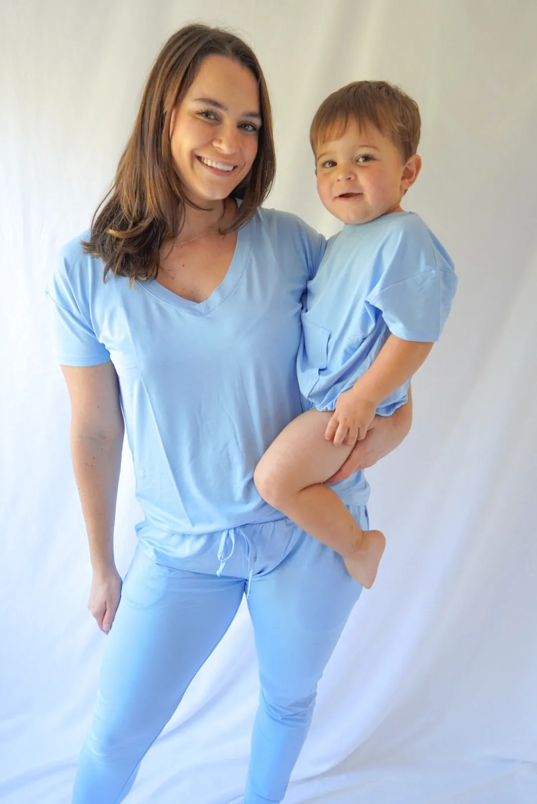 Sky | Short Sleeve Bubble Romper