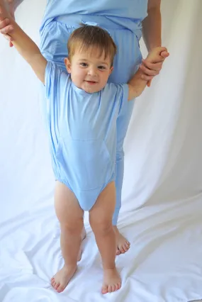 Sky | Short Sleeve Bubble Romper