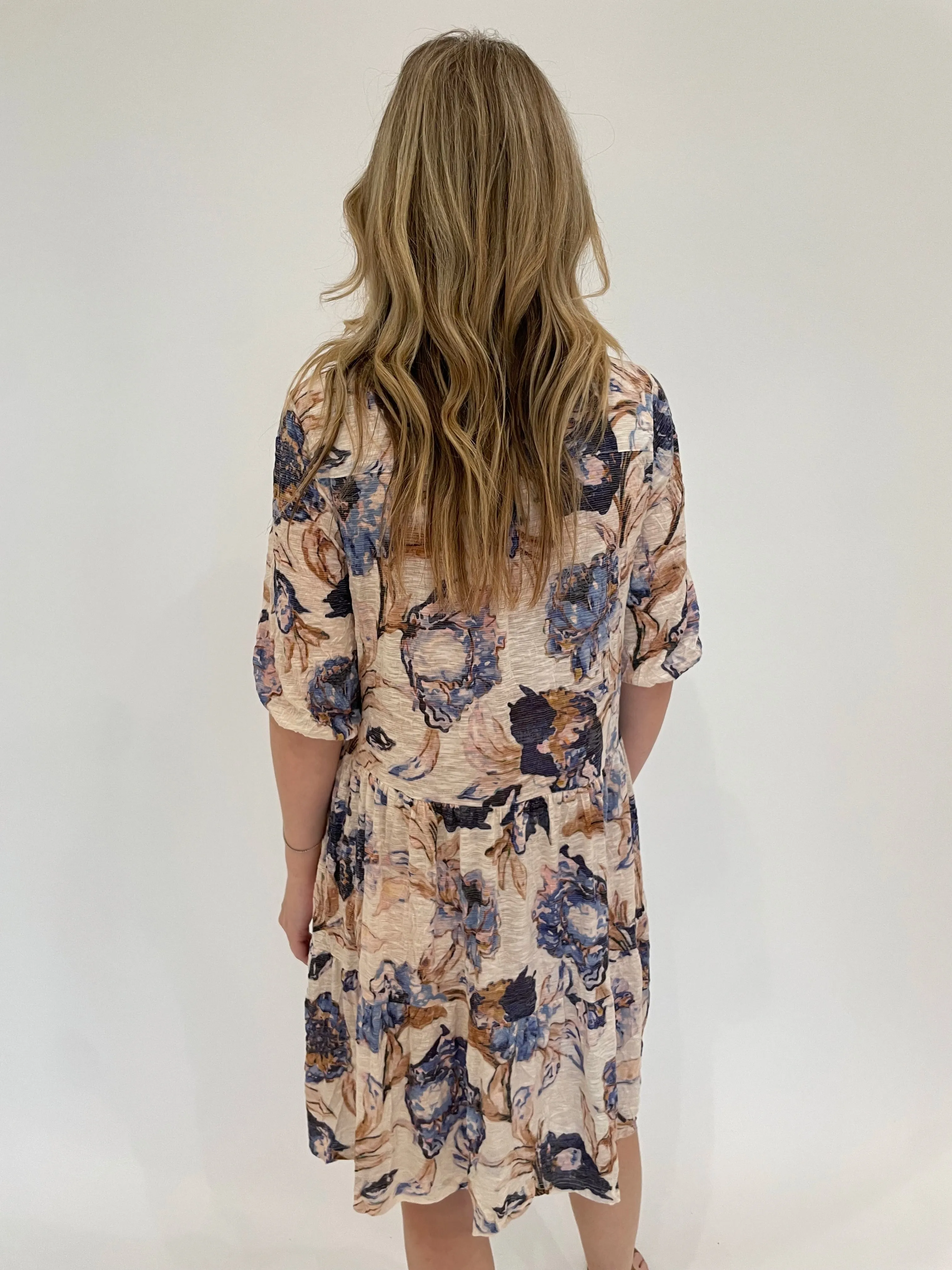 Skye Tiered Ruffle Dress - Denim