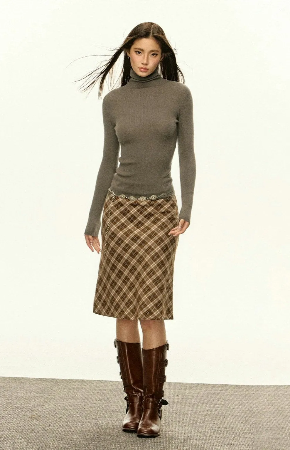 Slim Ribbed Turtleneck Sweater