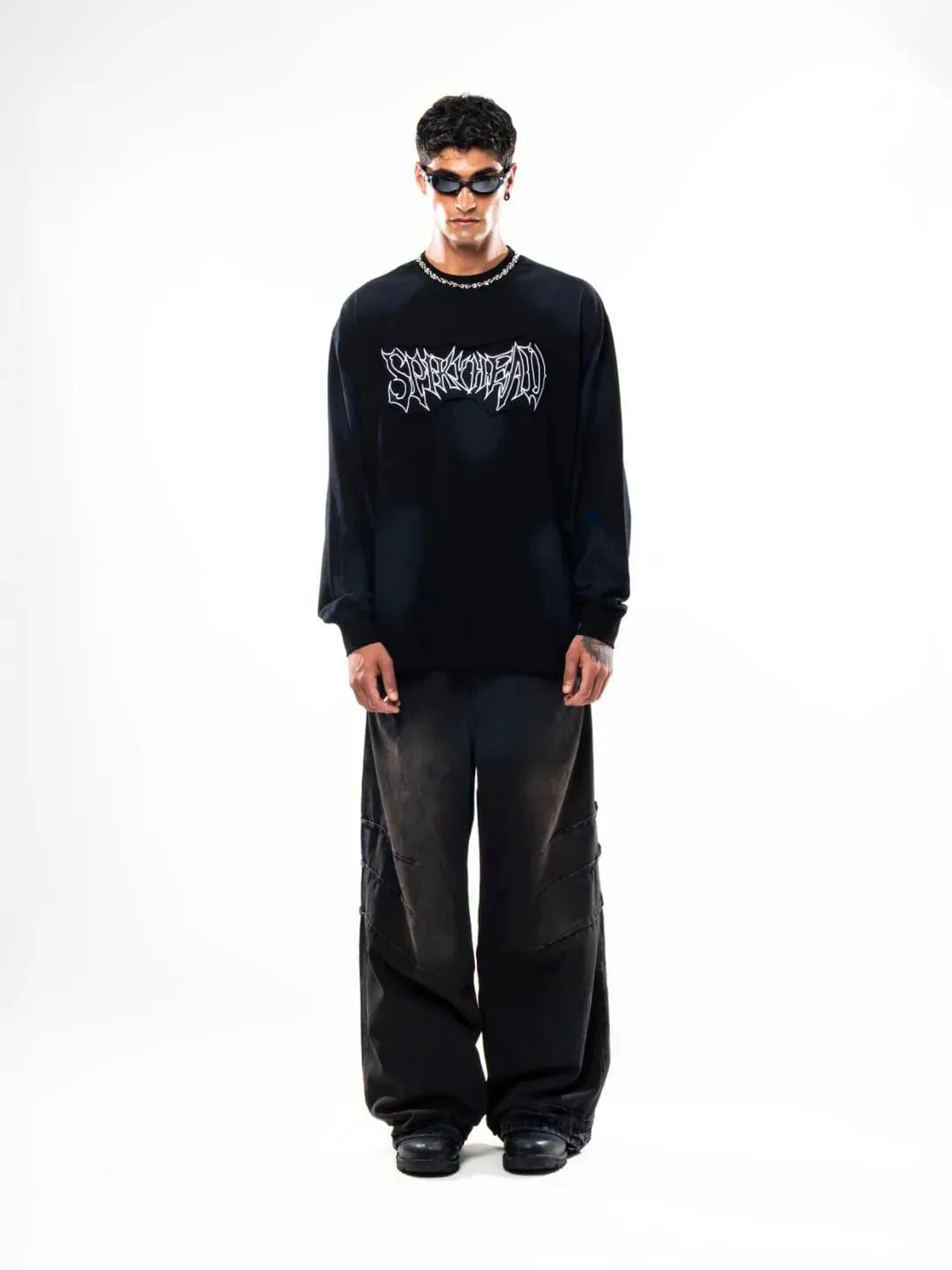 SPIKY SWEATSHIRT BLACK