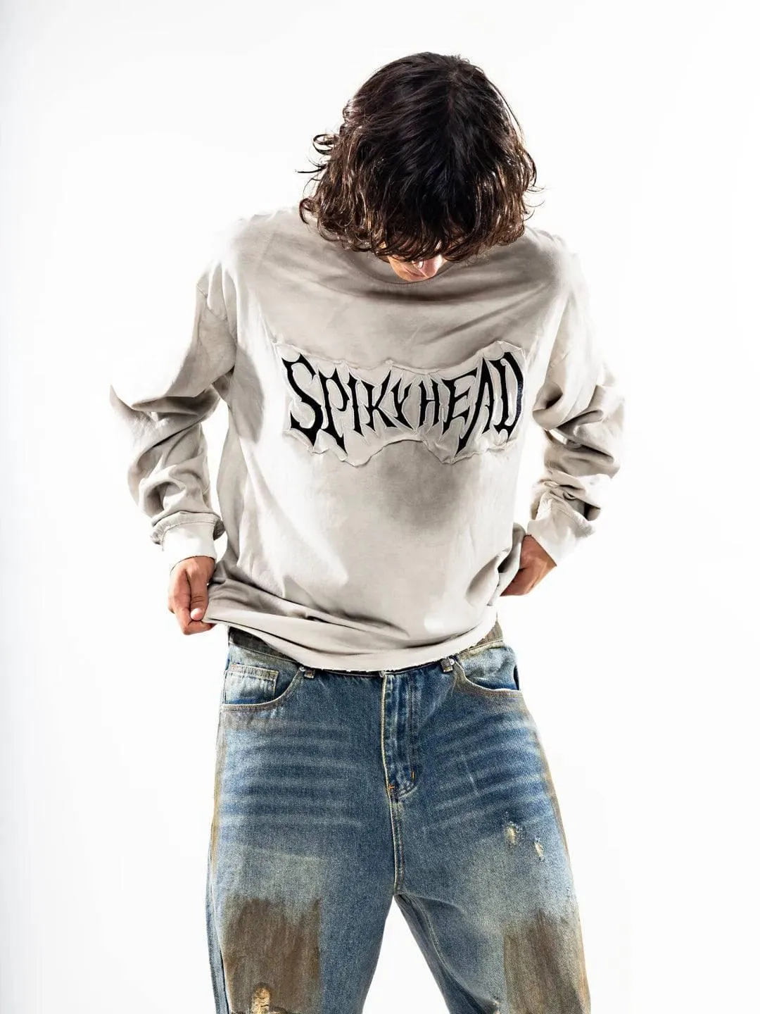 SPIKY SWEATSHIRT WHITE