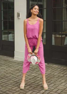Stark X Billy Linen Pant - Fuschia***FINAL SALE***