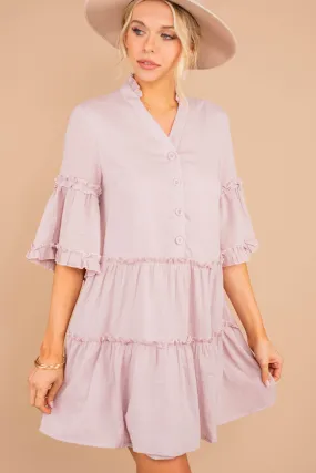 Take You In Mauve Pink Ruffled Dress