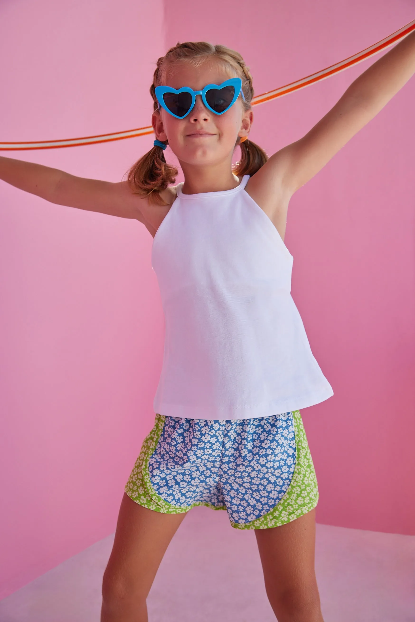 Track Shorts - Mixed Lawn Floral