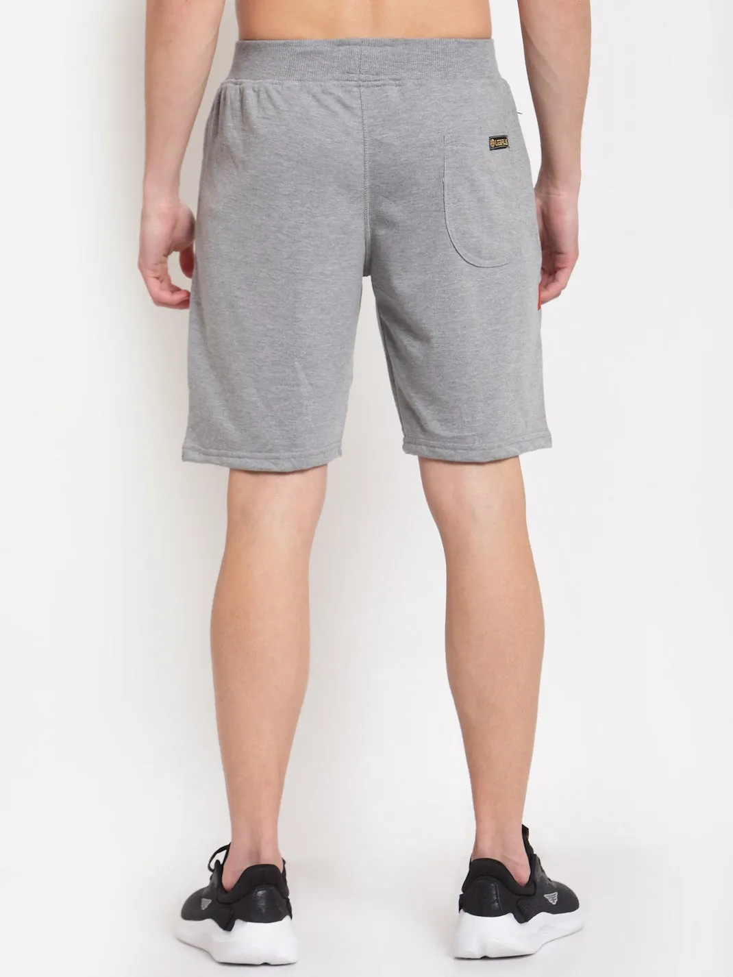 Uzarus Men's Cotton Bermuda Shorts With 2 Zippered Pockets